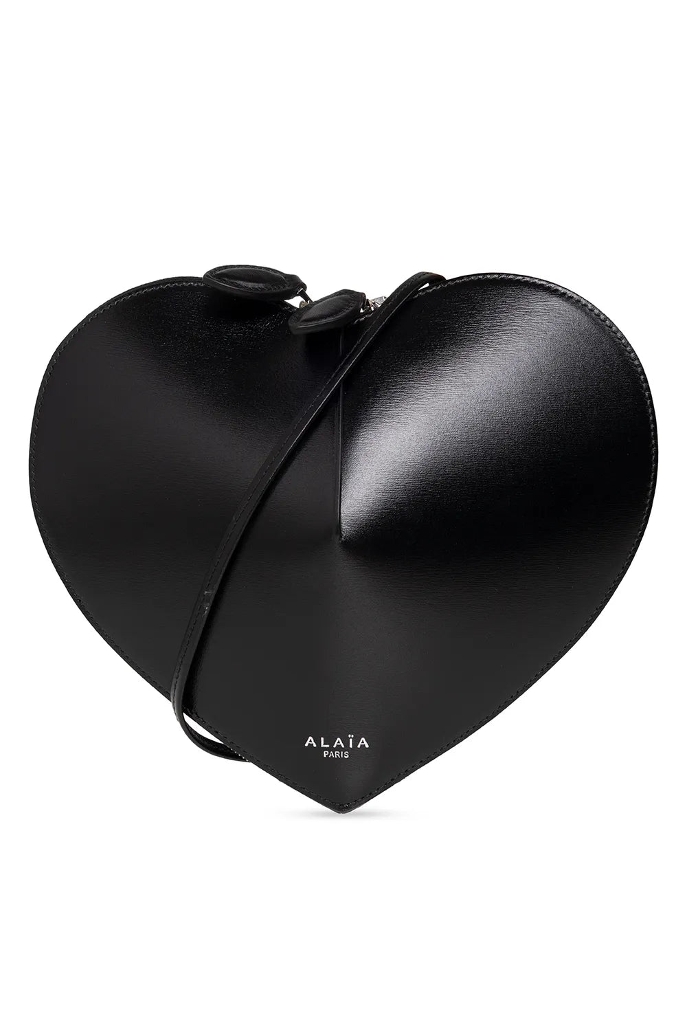 Alaïa Le Cœur Heart-Shaped Crossbody Bag – Black