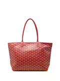 Goyard Saint Louis-Style Tote – Medium Burgundy Floral