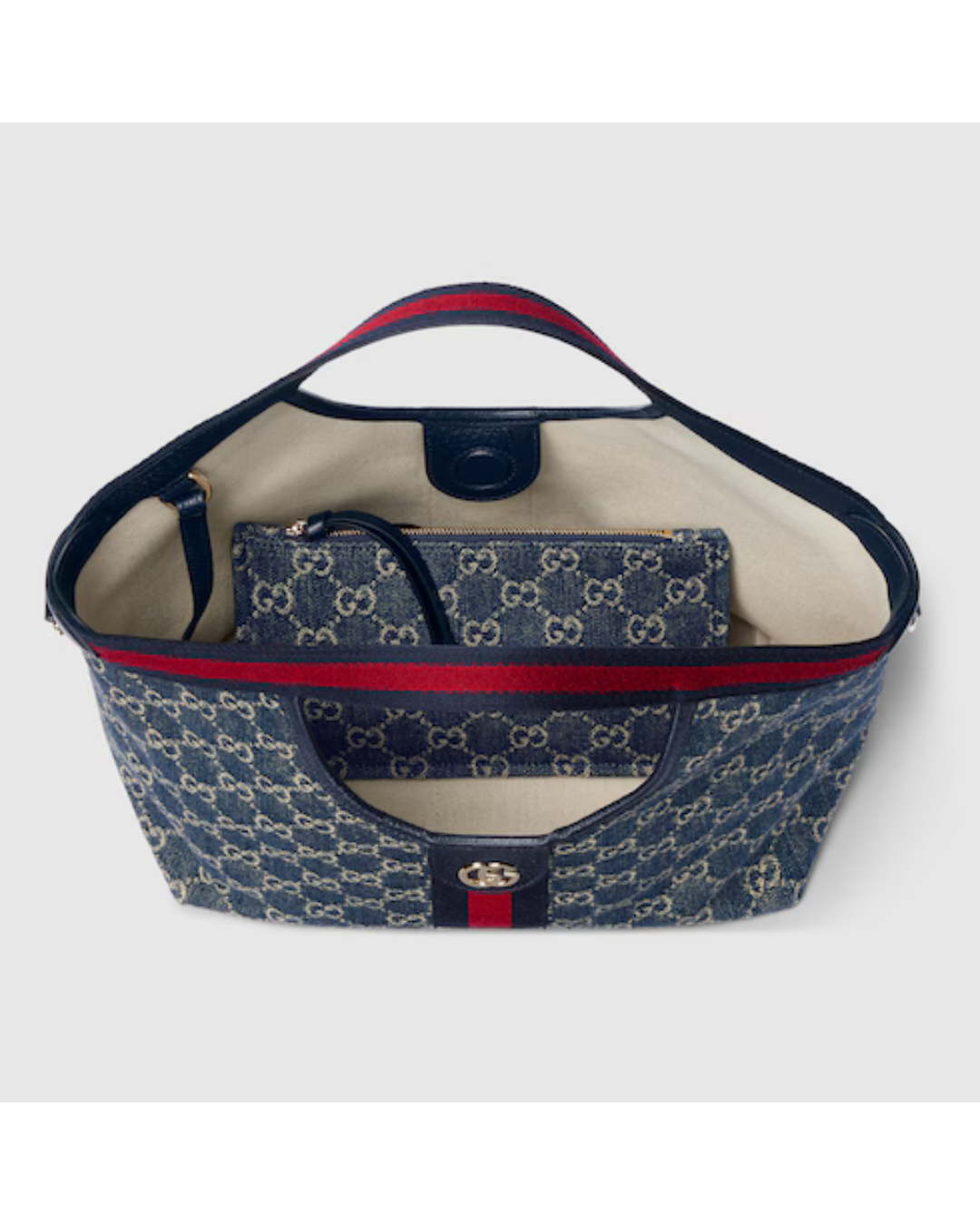 Gucci GG Monogram Tote – Denim Blue