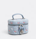 Dior Floral Vanity Bag – Light Blue Denim