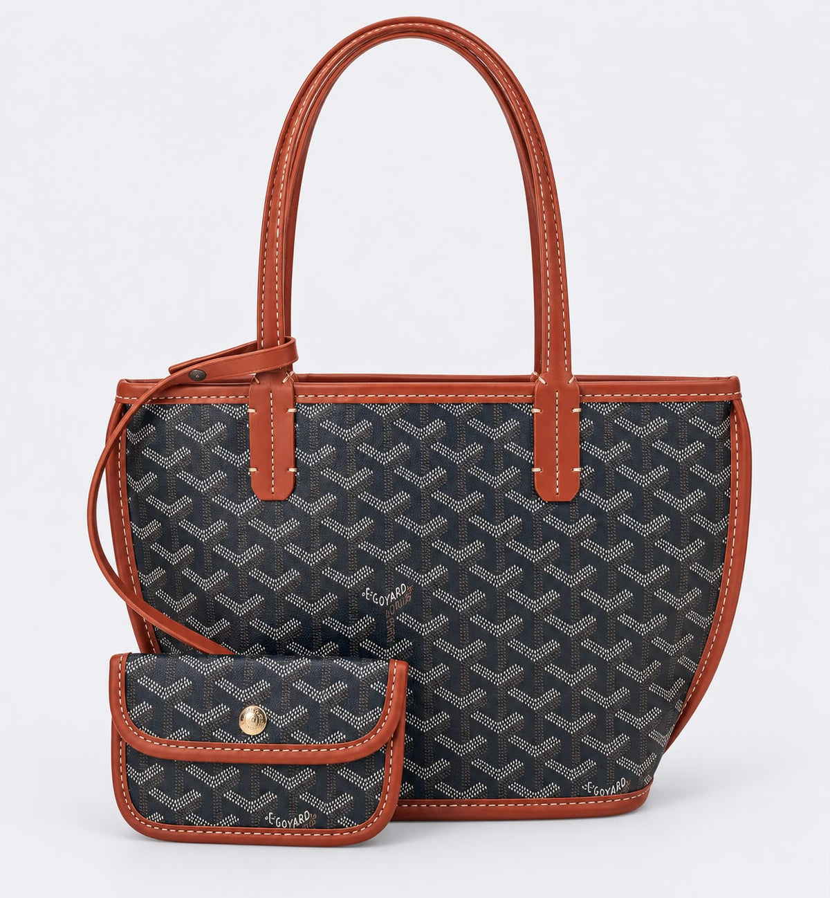 Goyard Saint Louis-Style Tote – Small Brown